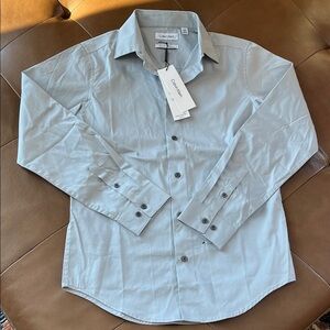 Calvin Klein Dress Shirt Grey Size 14 Regular (Boys)